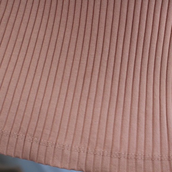 H&M Pale Pink Ribbed Tshirt Dress - Picture 8 of 11